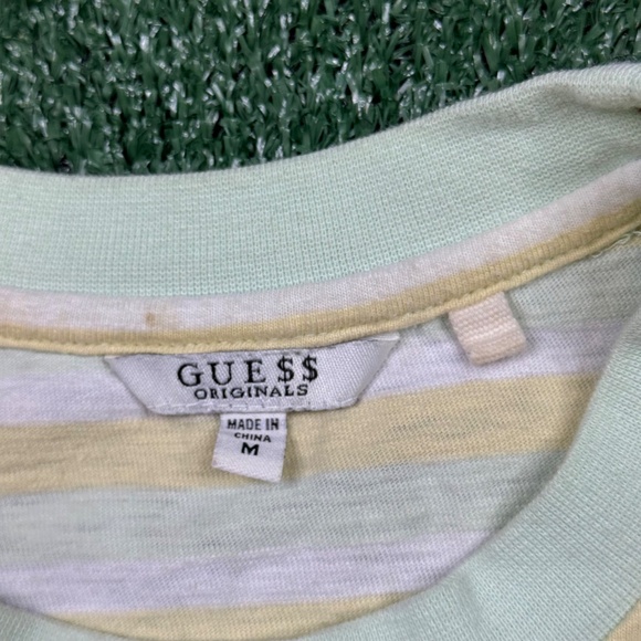 Asap Rocky x Guess Graphic T Shirt Men's Size M Yellow Green Streetwear Rap Tee - Picture 4 of 7